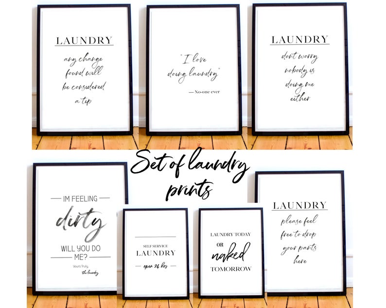 stampe per lavanderia Wordy Prints