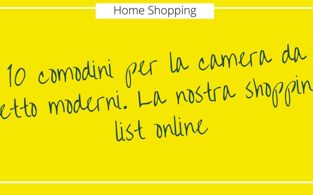 10 comodini per la camera da letto moderni. La nostra shopping list online