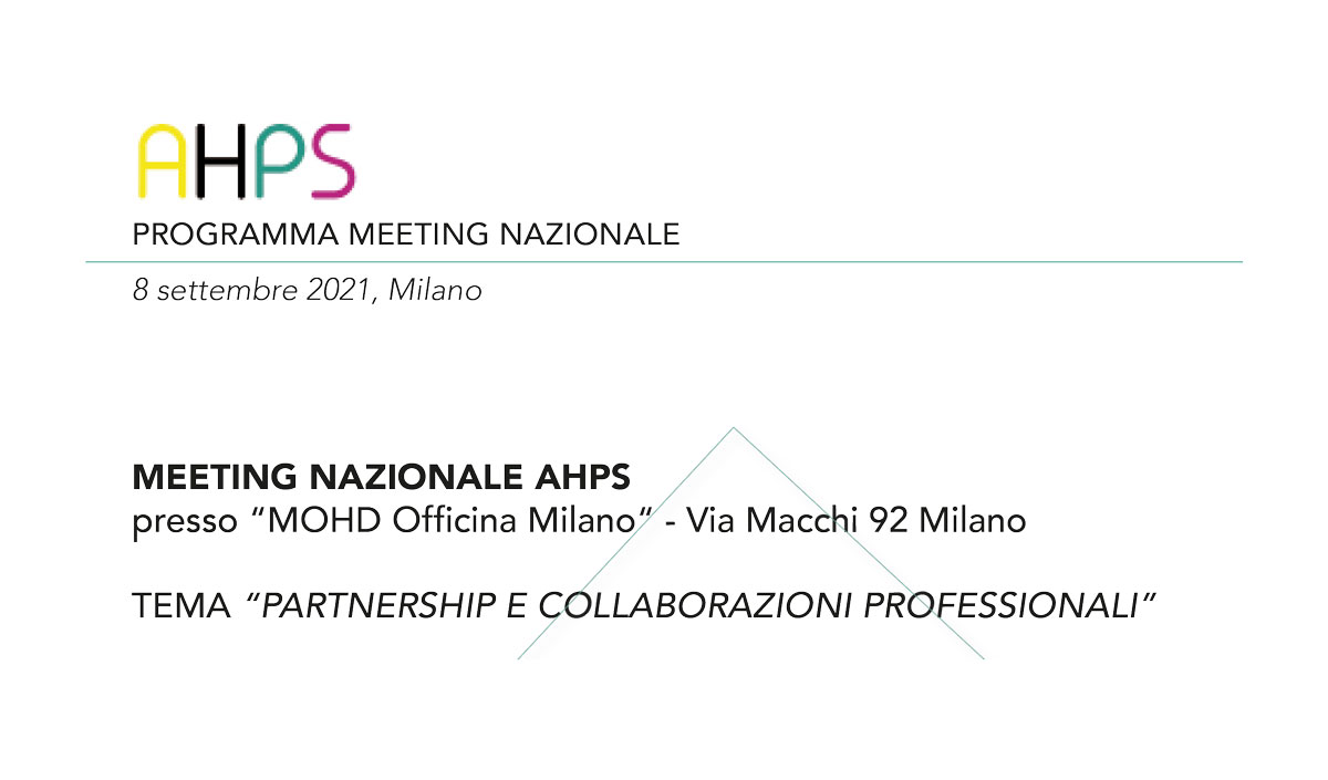 Meeting AHPS MOHD Officina Milano